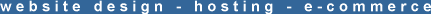 web design - web hosting -
e-commerce